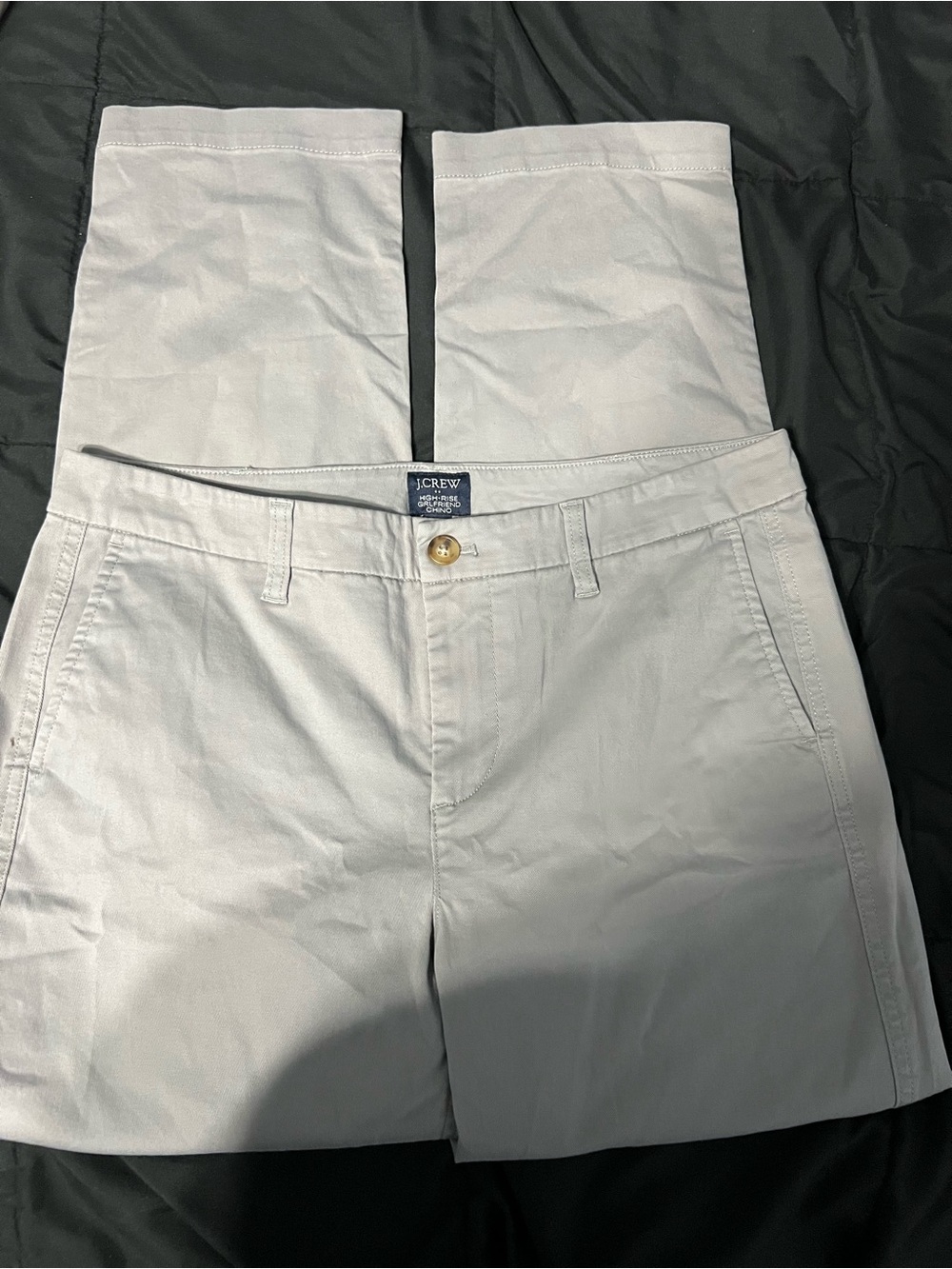 J. Crew Women's Light Gray High-Rise Jeans